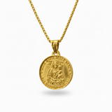 Healing and Grace Medal of Padre Pio+Our Lady of Grace Dual Miracle Necklace