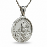 Healing and Grace Medal of Padre Pio+Our Lady of Grace Dual Miracle Necklace