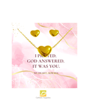 50%OFF Heart Set Necklace + Earring