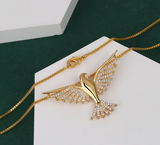 Holy Spirit Necklace with Crystals
