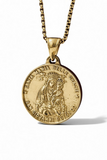 Healing and Grace Medal of Padre Pio+Our Lady of Grace Dual Miracle Necklace