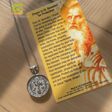 Saint Benedict Protection Medal Genuine Design 3D Gold PVD Premium Stainless Steel