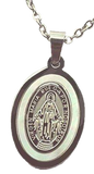 Mary's Miraculous Medal Silver Design