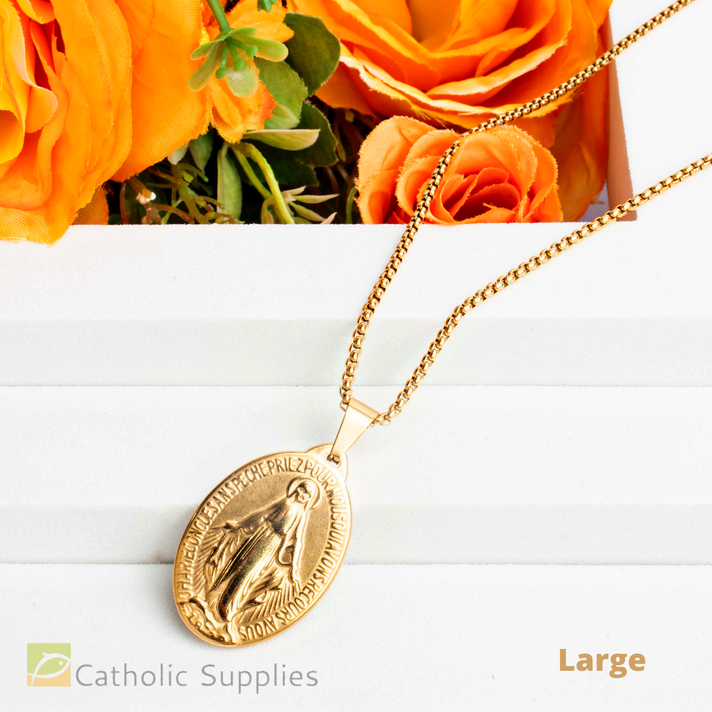 Authentic Miraculous Medal with Certificate – Catholic Supplies PH