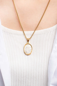 60%OFF Mother of Pearl Miraculous Medal FREE Chain