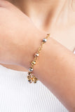 Gold Plated Stainless Steel Rosary Bracelet with Miraculous Medal