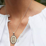 Mary's Miraculous Medal Silver Design